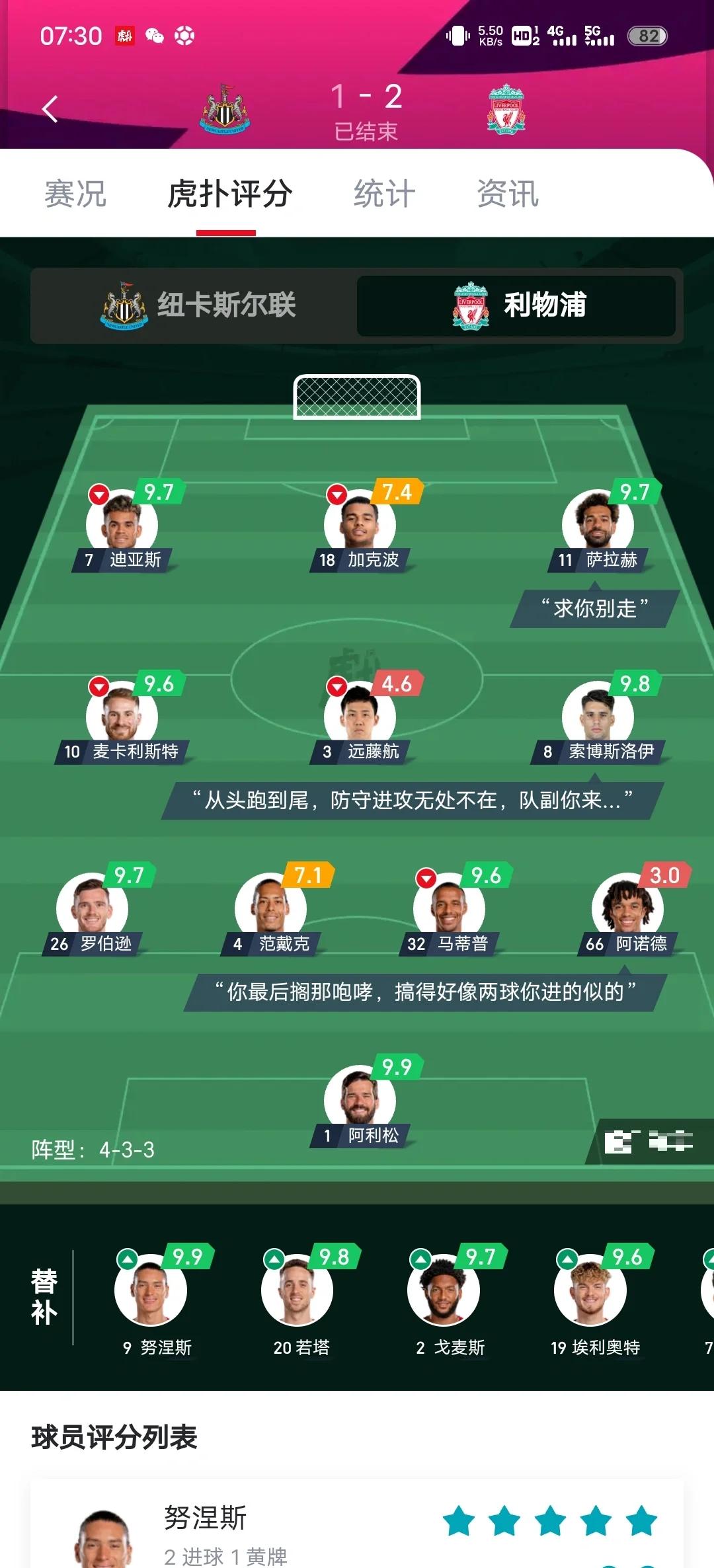 利物浦认为那不勒斯很有机会签下努涅斯，他们有意埃基蒂克