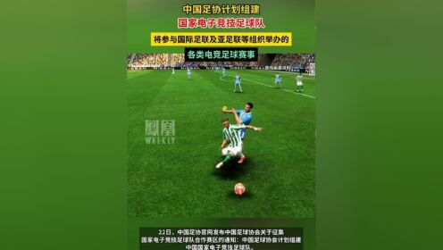 中国足协：计划组建中国国家电子竞技足球队